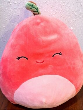 Squishmallows Cherry  Plush with Leaf Accent